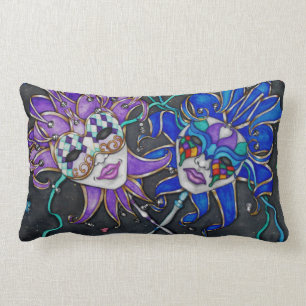 Cojín Lumbar Máscaras de Jester de Comedia/Tragedia