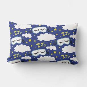 Cojín Lumbar Máscaras de Sueño Nubes y Estrellas Amarillas