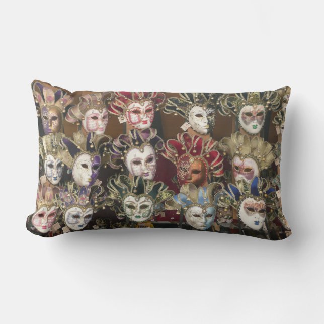 Cojín Lumbar Máscaras del carnaval, Italia, almohada, parte (Anverso)