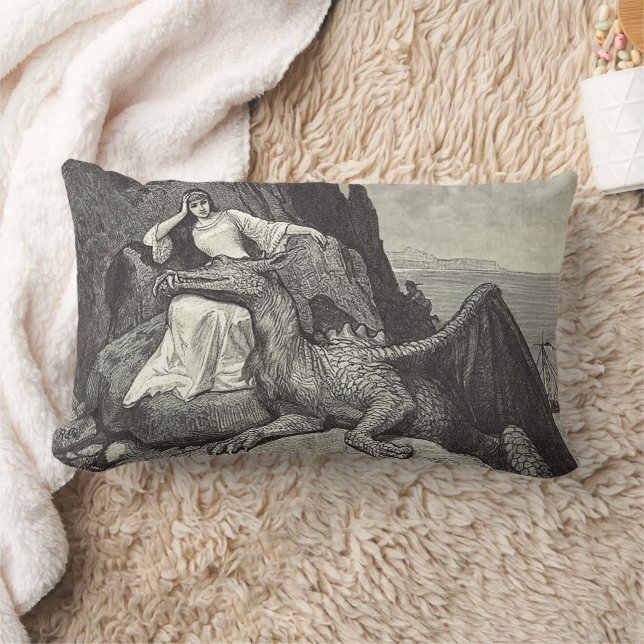 Cojín Lumbar Mascota Dragon y Maiden (Manta)