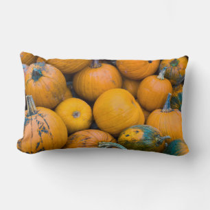 Cojín Lumbar Massachusetts, Salisbury, calabazas, otoño