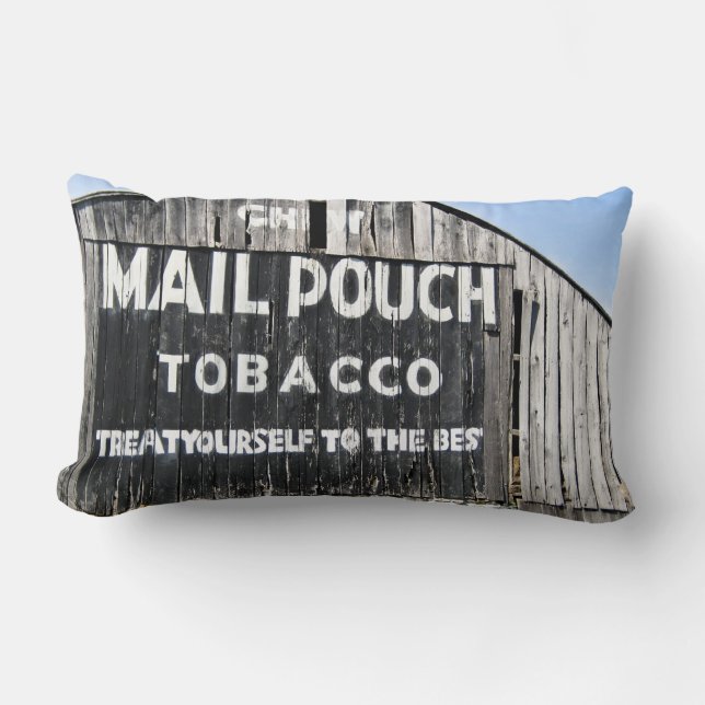 Cojín Lumbar Mastica Tabaco Mail Pouch Trátate con lo Mejor (Anverso)