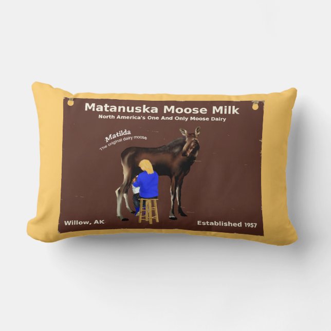 Cojín Lumbar Matanuska Moose Milk (Anverso)