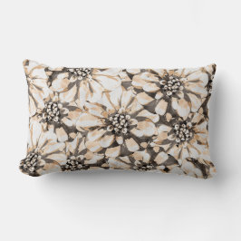 Cojín Lumbar Maximalist Sepia Flowers 