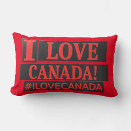 Cojín Lumbar "Me encanta CANADÁ" Diseño de expresiones personal