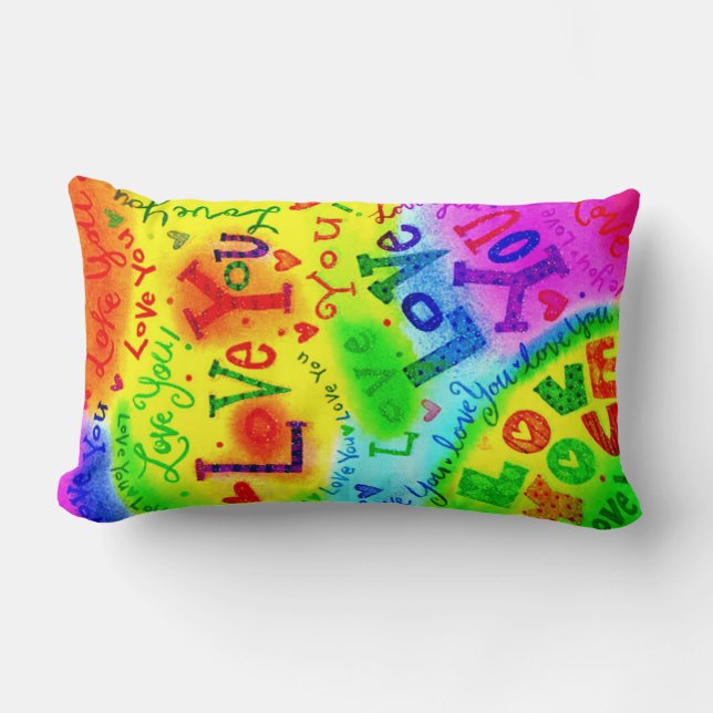 Cojín Lumbar ME ENCANTA Pintar (Anverso)