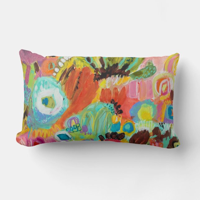 Cojín Lumbar Me encanta viajar (Anverso)