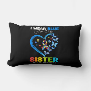 Cojín Lumbar Me Pongo Azul Por Mi Hermana Autismo Conciencia Co