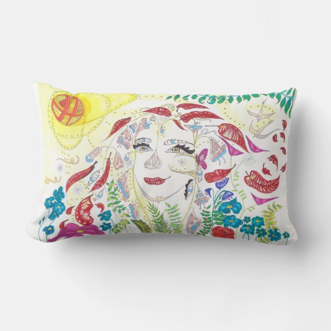 Cojín Lumbar Medilludesign - extensión de la conciencia (Anverso)