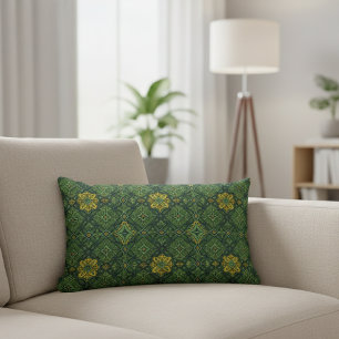 Cojín Lumbar Mediterranean Style Decorative Cushion - Green