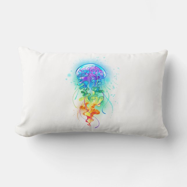 Cojín Lumbar Medusa arcoíris (Anverso)