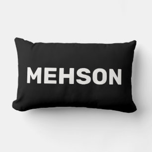 Cojín Lumbar "MEHSON"   Argot de las Islas Vírgenes, negro
