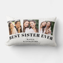 Cojín Lumbar Mejor Collage de fotos Hermana