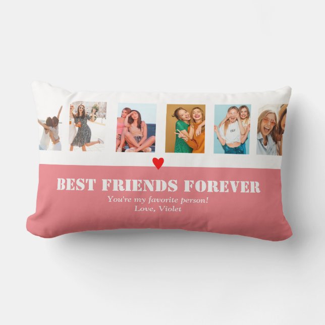 Cojín Lumbar Mejor foto Personalizado personalizada para siempr (Anverso)