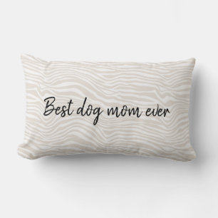 Cojín Lumbar Mejor Mamá Perro Estampado Cebra