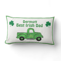 Mejor papá irlandés camión verde vintage pintado a