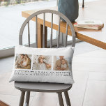 Cojín Lumbar Mejor regalo de la familia y foto de moda<br><div class="desc">Presentamos el regalo de texto de moda "Collage Photo & Best Family Ever"! Este regalo único y personalizado combina la belleza de una foto de collage con un mensaje sincero para celebrar a tu familia y crear una memoria duradera. La fotografía de collage muestra una colección de los momentos más...</div>