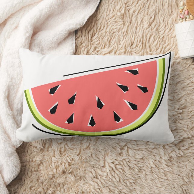 Cojín Lumbar Melón de agua Slice lumbar rosa (Manta)