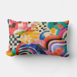 Cojín Lumbar Memphis Pattern Pillow