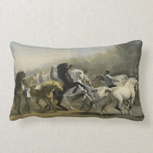 Cojín Lumbar Mercado 1855 del caballo de París