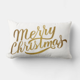Cojín Lumbar Merry Christmas Throw Pillow
