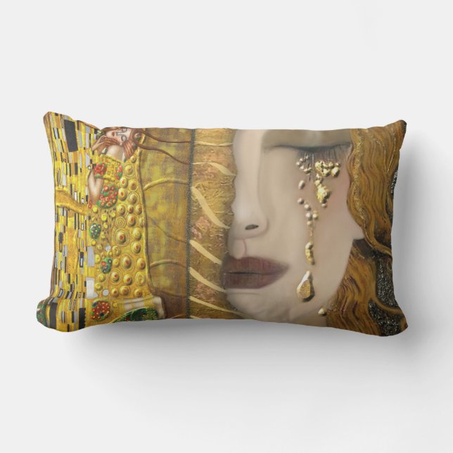 Cojín Lumbar Mi Klimt Serie: Oro (Anverso)