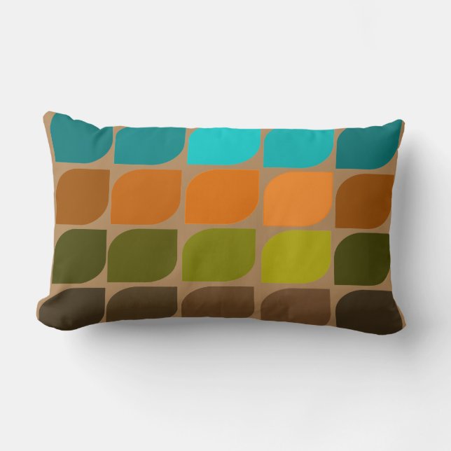 Cojín Lumbar Mid-Century Modern Inspired Pillow #52 (Anverso)