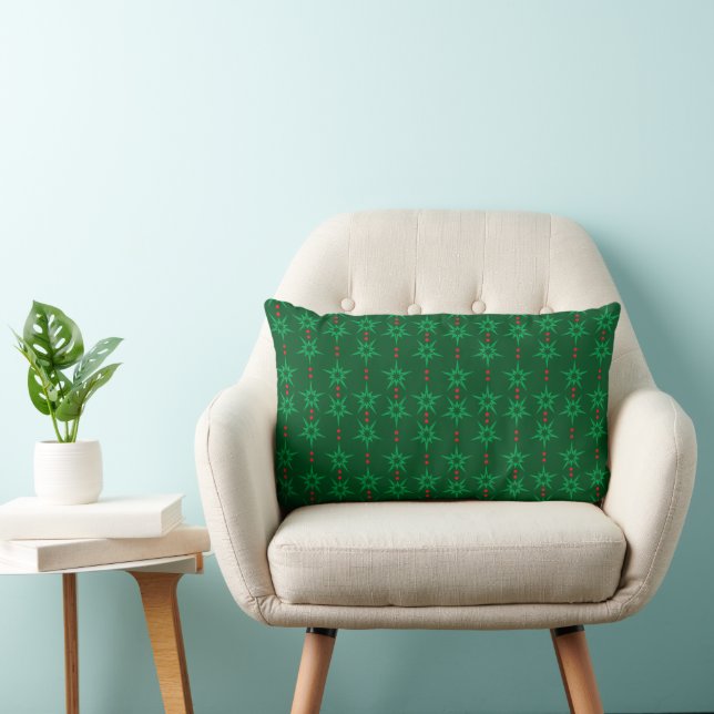 Cojín Lumbar Mid Mod Garland Green Lumbar Pillow (Silla)