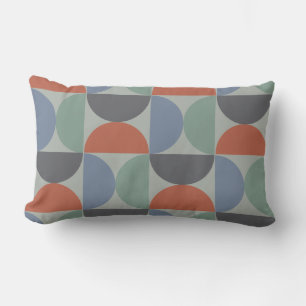Cojín Lumbar Mid'Century Modern Gray Blue Lemongrass and arcill