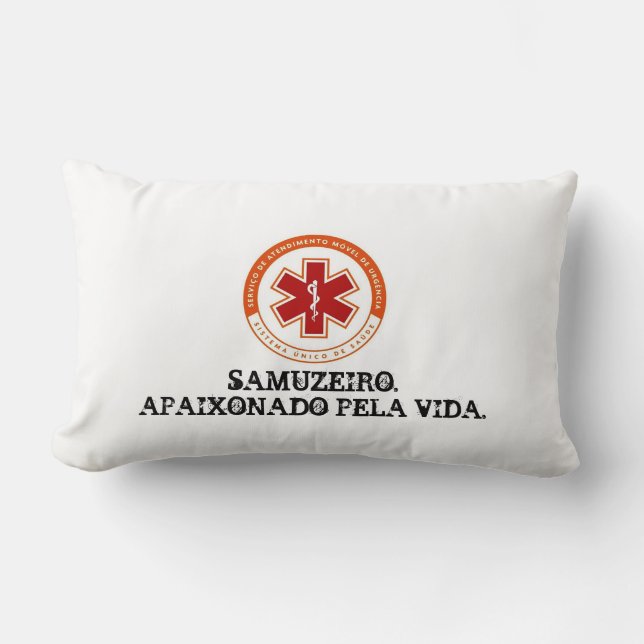 Cojín Lumbar Mini-travesseiro SAMU 192. (Anverso)
