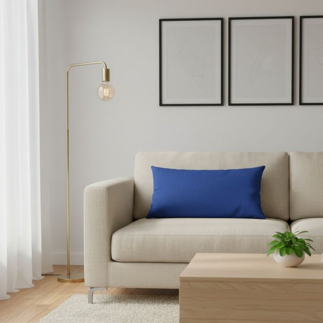 Cojín Lumbar Minimalist blue nautical cushion, Decorative  (Subido por el creador)