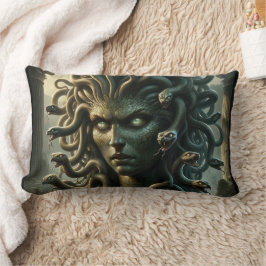 Cojín Lumbar Mirada de Medusa Cabeza de la Muerte de Serpientes