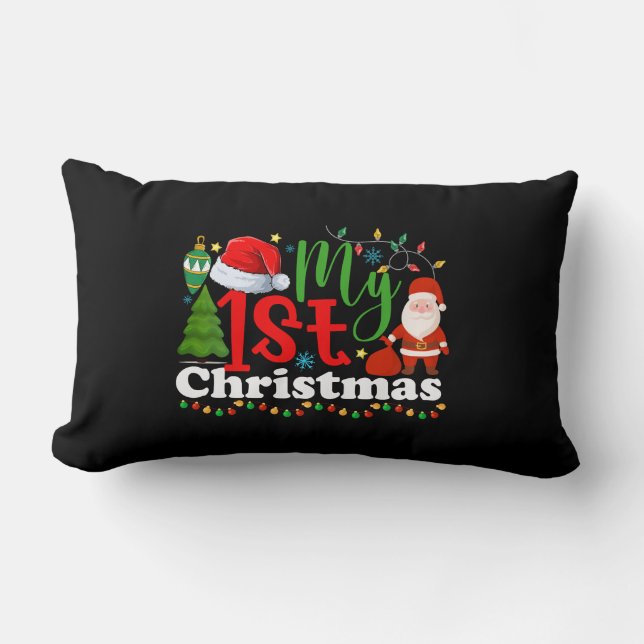 Cojín Lumbar Mis primeros Navidades-81053 (Anverso)