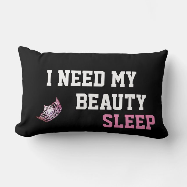 Cojín Lumbar Miss América estilo Crown Pillow (Anverso)