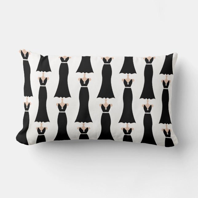 Cojín Lumbar místico de la moda (Anverso)