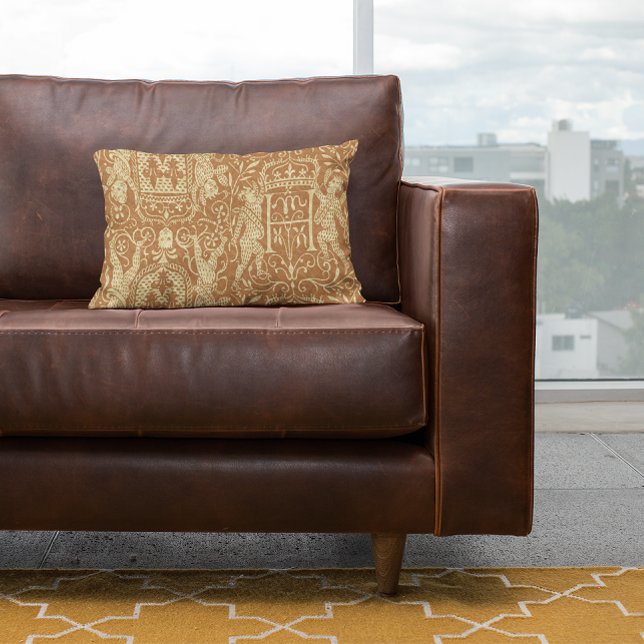 Cojín Lumbar Moda del castillo medieval de Heraldry (Subido por el creador)