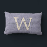 Cojín Lumbar Moda Guión Futuro Sr. Monogram Blue Linen<br><div class="desc">Elegante futuro mr mrs mantener almohada efecto de lino trenzado azul con tu texto en caligrafía de escritura manuscrita de moda no negra. Simplemente agregue su nombre y monograma. Un regalo perfecto para una ducha de novia, un compromiso o un El día de San Valentín. Diseñado exclusivamente para usted por...</div>