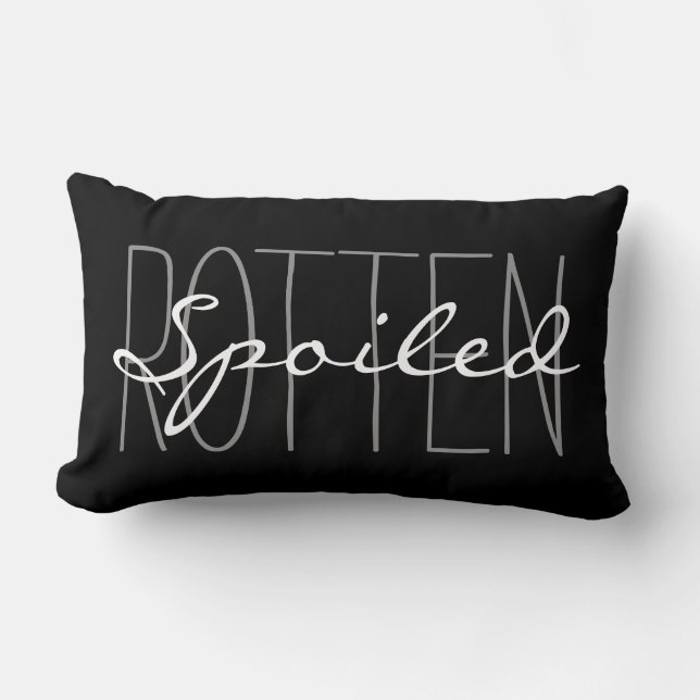 COJÍN LUMBAR MODA PILLOW_ GREY/BLACK/WHITE " PUTREFACTO" (Anverso)