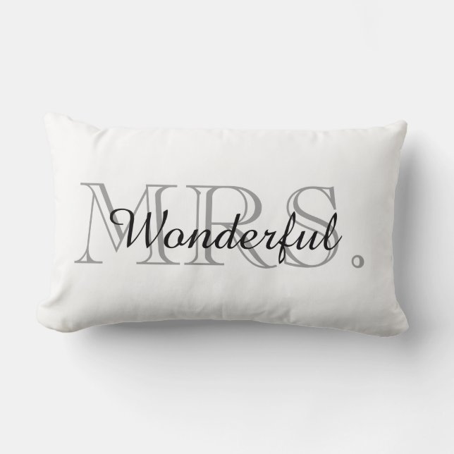 COJÍN LUMBAR MODA PILLOW_ " SEÑORA WONDERFUL " (Anverso)