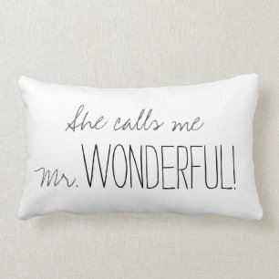 Cojín Lumbar MODA PILLOW_ " Sr. WONDERFUL "