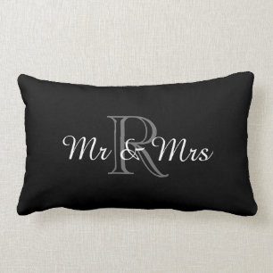 Cojín Lumbar MODA PILLOW_ " Sr. y señora" SOBRE MONOGRAMA