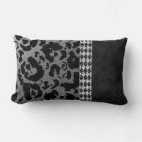 Moda Plata Leopardo Negro Imprimir Harlequin Ante