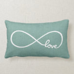 Cojín Lumbar Moda Rústica Amor<br><div class="desc">Diseño sencillo y rústico de almohadas de tiro con LOVE escrito en un símbolo infinito. Tenga en cuenta que el fondo es una textura falsa de burpón impresa, la cubierta de almohada no está hecha de material de tela burlap. Haga clic en el botón Personalizar para agregar su propio texto...</div>