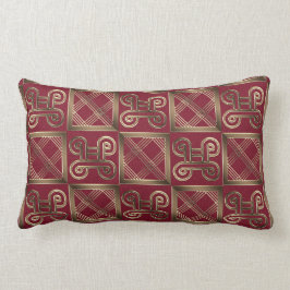Cojín Lumbar Modelo africano étnico con los simbols de Adinkra