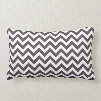 Cojín Lumbar Modelo blanco gris oscuro de Chevron