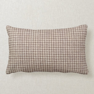 Cojín Lumbar Modelo de Houndstooth Brown