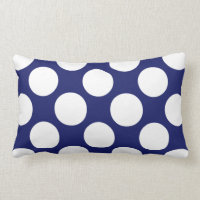 Modelo de lunares blanco de los azules marinos de
