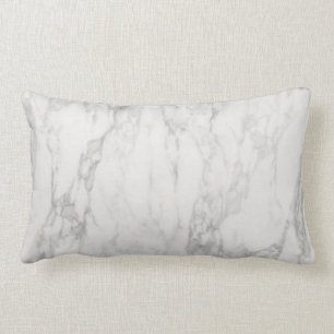 Cojín Lumbar Modelo de piedra de mármol gris blanco
