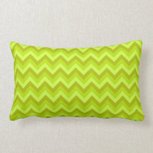 Cojín Lumbar Modelo de zigzag de la verde lima