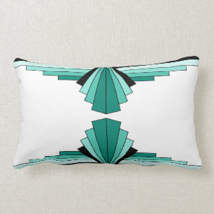 Cojín Lumbar Modelo del art déco en verdes